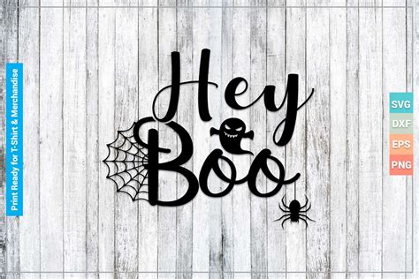 Hey Boo SVG Cricut Files Graphic by SVGitems · Creative Fabrica