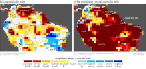 Drought parches the central Amazon in October 2023 | NOAA Climate.gov