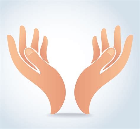 hands holding design vector, hands pray logo 537533 Vector Art at Vecteezy