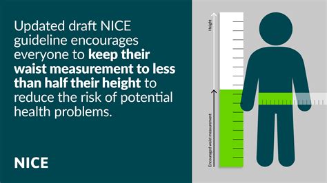 Keep the size of your waist to less than half of your height, updated NICE draft guideline ...