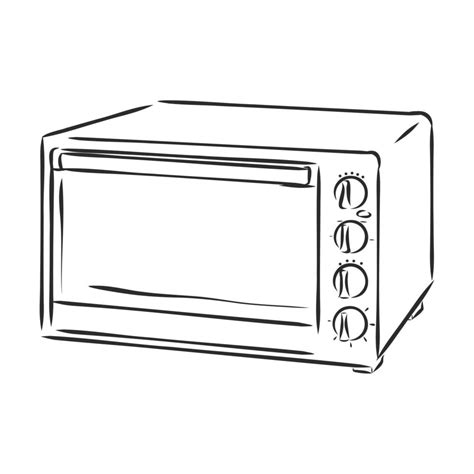 microwave vector sketch 16776882 Vector Art at Vecteezy