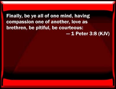 Bible Verse Powerpoint Slides for 1 Peter 3:8