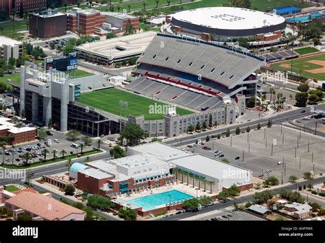 aerial view above stadium University of Arizona Tucson Stock Photo - Alamy