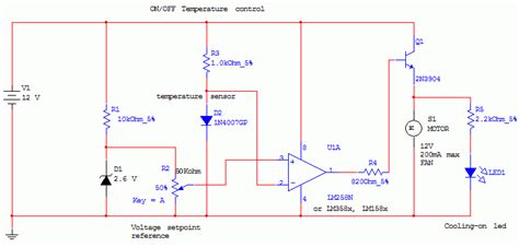 On-Off Temperature Control Circuit