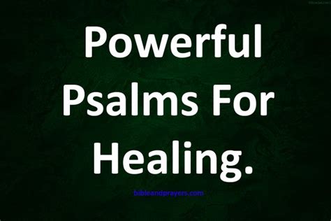 Powerful Psalms For Healing-Bibleandprayers.com