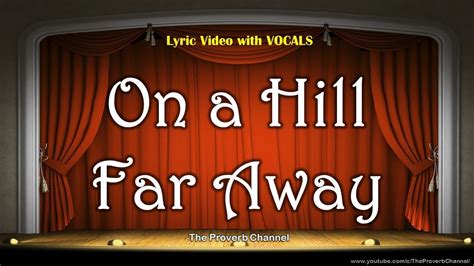 On a Hill Far Away - Video Lyrics with Vocals (Christian / Gospel / Church Song) - YouTube