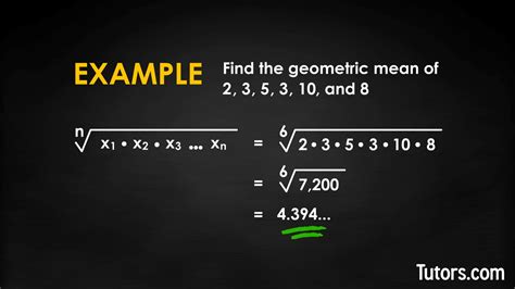 Geometric Mean (Video) - How To Find, Formula, & Definition