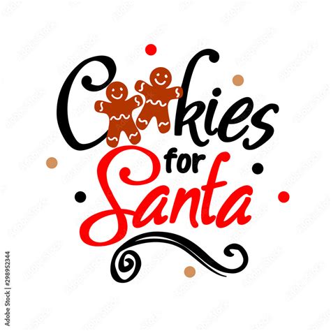 Cookies for Santa. Christmas design. Clipart Santa. cookie plate decor . Holiday vector files ...