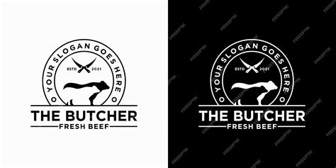 Premium Vector | Butcher logo vintage inspiration