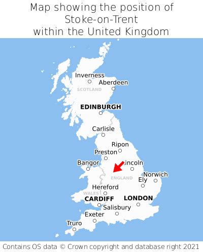 Where is Stoke-on-Trent? Stoke-on-Trent on a map