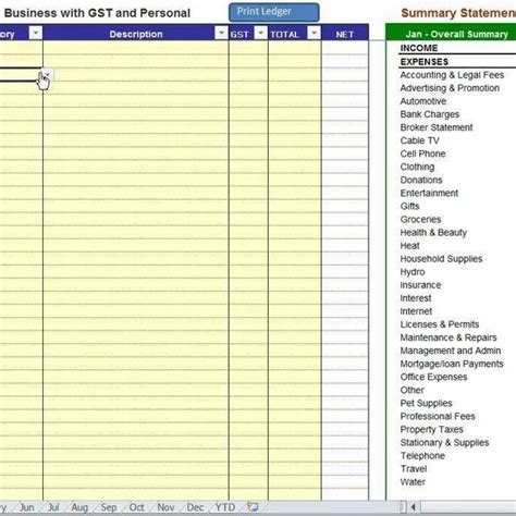 Accounting Spreadsheets For Small Business Free for Easy Bookkeeping Software For Canadian Small ...