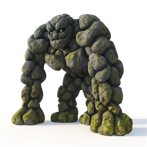 3D Stone Golem | CGTrader