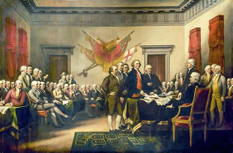 Declaration of Independence by John Trumbull Painting by John Trumbull ...