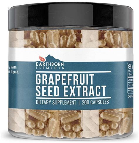 Grapefruit Seed Extract 200 Capsules 600 mg Serving | Etsy