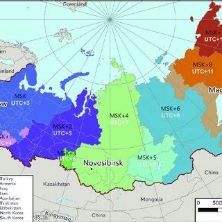 1: Time zones map of Russia, since December 2020. Created by Artem ...