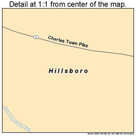 Hillsboro Virginia Street Map 5137288