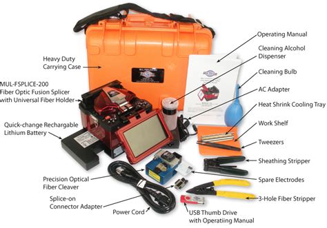 Multicom - MUL-FSPLICE-200 - Fiber Optic Fusion Splicer - Discontinued