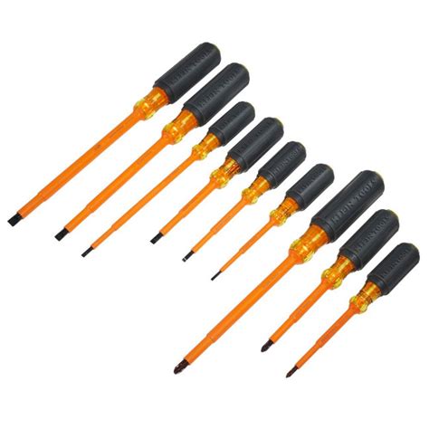 Klein 33528 Screwdriver Set 1000V Insulated Slotted and Phillips 9 ...