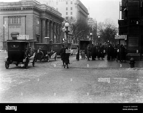 Street scene, corner of G Street, Washington, D.C. ca. 1913-1918 Stock ...