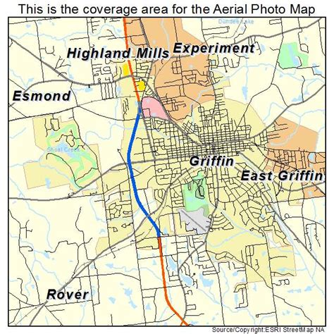 Aerial Photography Map of Griffin, GA Georgia