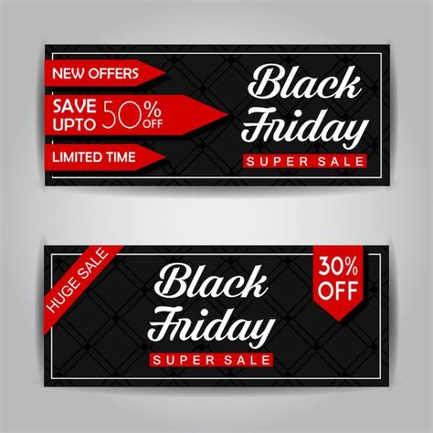 Free Vector | Black Friday Sale Banner