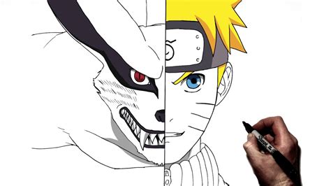 How To Draw Naruto Nine Tailed Fox - Middlecrowd3