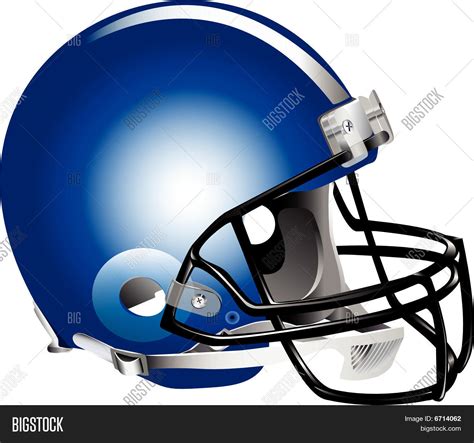 Blue Football Helmet Stock Vector & Stock Photos | Bigstock