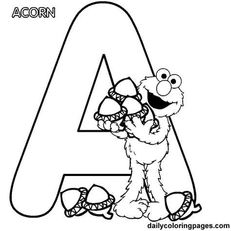 Sesame Street Alphabet Coloring Pages at GetColorings.com | Free ...