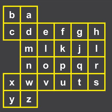 Alphabet Grid Outline – Creative Preformed Markings