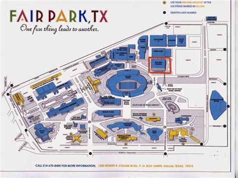 Fair Park Dallas map - Fair Park parking map (Texas - USA)