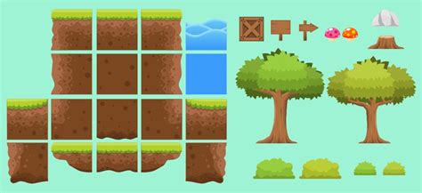 Free Platformer Game Tileset - Game Art 2D