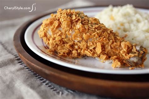 Crispy Chicken Using Corn Flakes