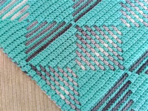 Easy geometric mosaic crochet afghan/blanket pattern Dancing | Etsy Crochet Home, Crochet Crafts ...