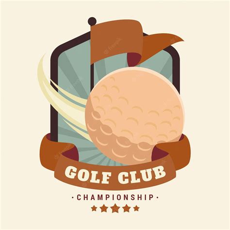 Free Vector | Detailed vintage golf logo template