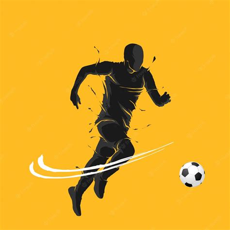 Premium Vector | Football soccer ball posing dark flame silhouette