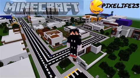 My MINECRAFT CITY PS4 🎮 2023 part one #pixelife23 #minecraft #mojang ...