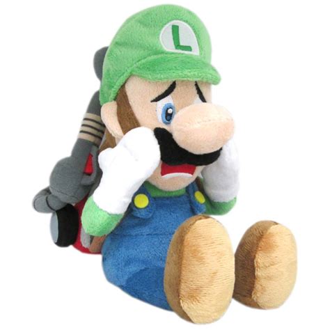 Scared Luigi with Strobulb Official Luigi’s Mansion Plush | Video Game ...