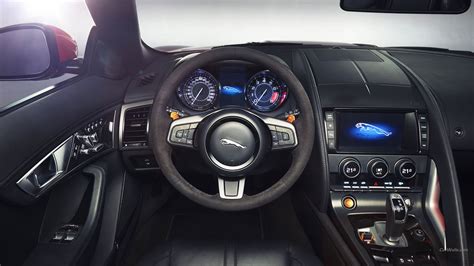 Black and silver vehicle interior, Jaguar F-Type, car, vehicle, car interior HD wallpaper ...