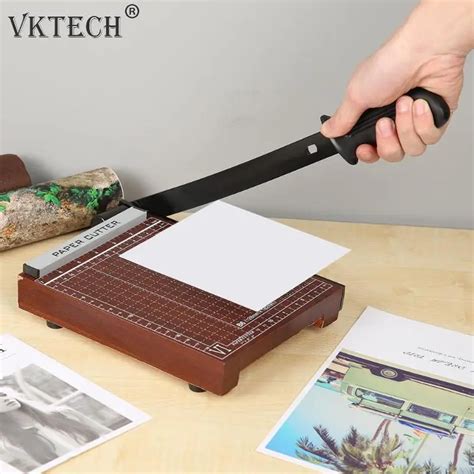 B5/A5 Paper Guillotine Cutter Trimmer Home Office School Paper Photo Cutting Tools Professional ...