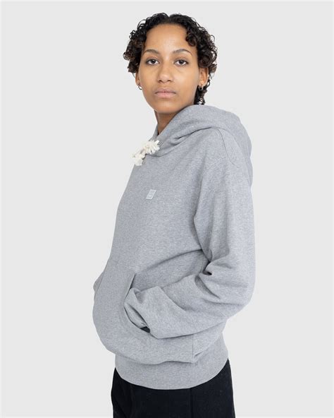 Acne Studios – Face Logo Hoodie Grey | Highsnobiety Shop