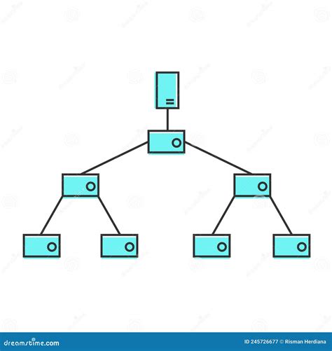 Cloud Computing Diagram, Topology Tree, Network Topology. Stock ...