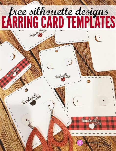 Earring Card Template Free - Printable Word Searches