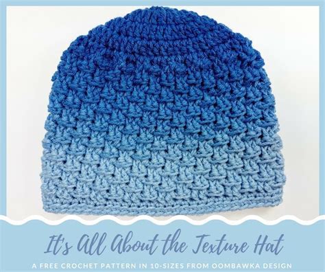 Red Heart Super Saver Ombre Yarn Featured in Free Crochet Patterns | Easy crochet hat, Crochet ...