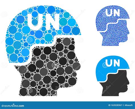 United Nations Soldier Helmet Composition Icon of Circles Stock ...