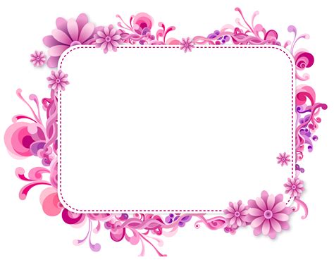 Floral frame PNG