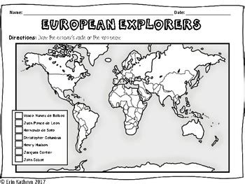 European Explorers Age of Exploration Route Map Bundle | TpT