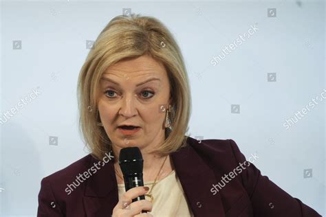 Britains Foreign Secretary Elizabeth Truss Speaks Editorial Stock Photo ...