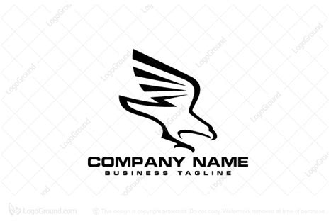 Striking Black Eagle Logo