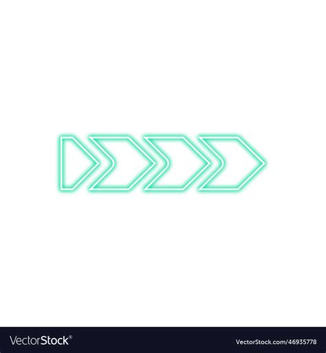 Neon arrow Royalty Free Vector Image - VectorStock