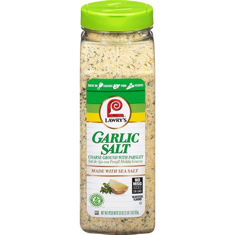 Lawry's Coarse Ground Garlic Salt With Parsley, 33 oz - Walmart.com ...